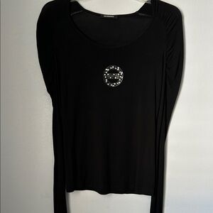 Rocco Barocco crystal embellished top